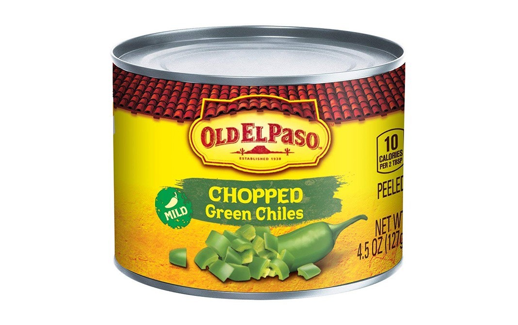 Old El Paso Chopped Green Chiles - Mild    Tin  127 grams